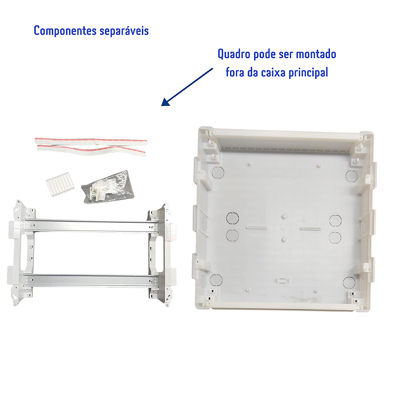 Quadro Distribuição de Disjuntores Emb. Mistral 36 Mód. S/ Barram. T/N ABB