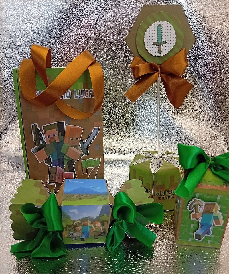 Kit Festas Minecraft Lembrancinhas Infantis