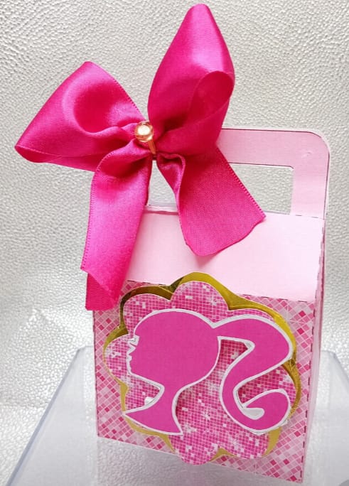 10 Caixinhas Mala Barbie Personalizadas Festa