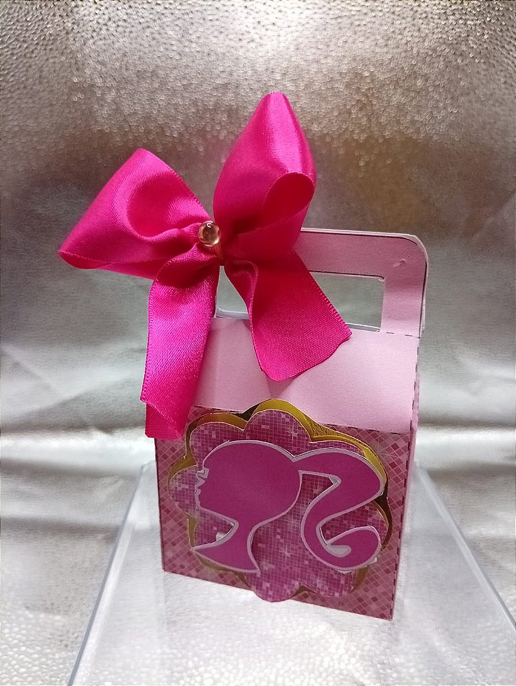 10 Caixinhas Mala Barbie Personalizadas Festa