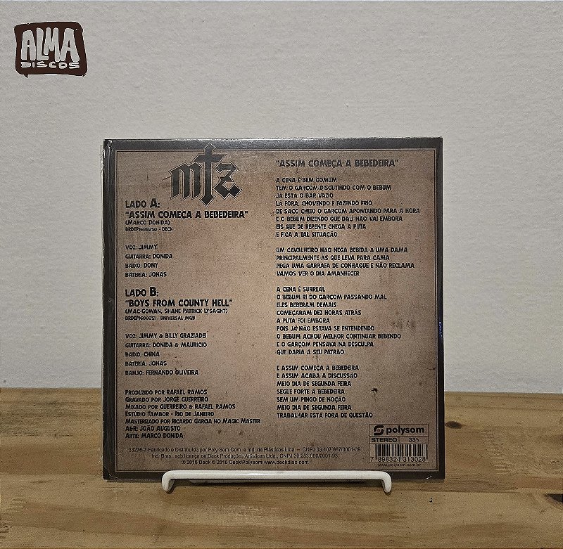 MATANZA - ASSIM COMEÇA A BEBEDEIRA / BOYS FROM COUNTRY HELL (7`)