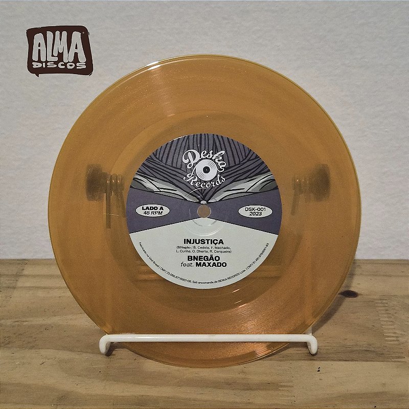 B NEGAO FEAT MAXADO - INJUSTICA (7`LP LARANJA)
