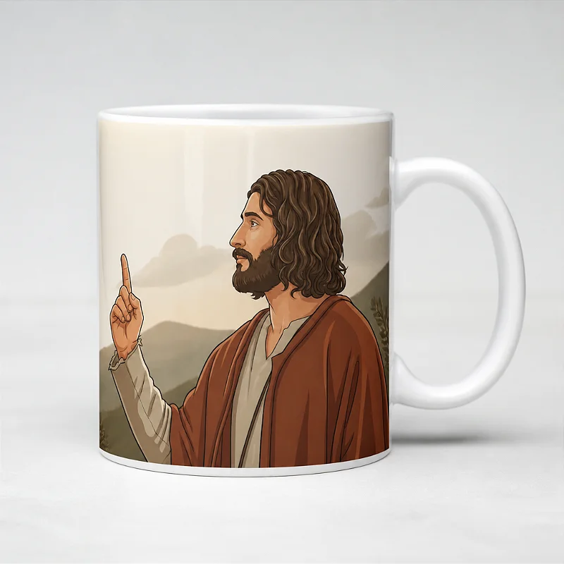 Caneca de Porcelana Devoção Religiosa - 350ml