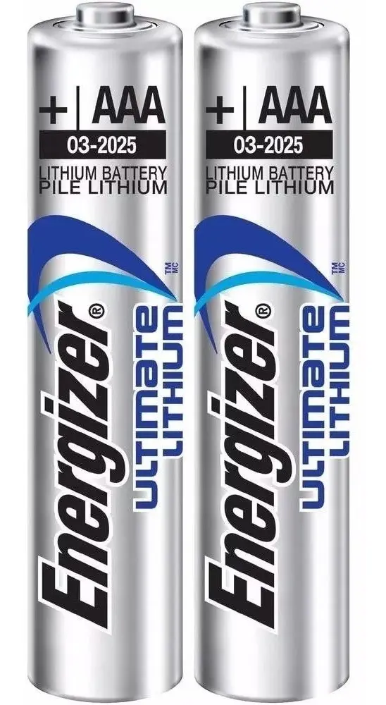 Par de Pilhas Energizer Lithium AAA Longa Duração