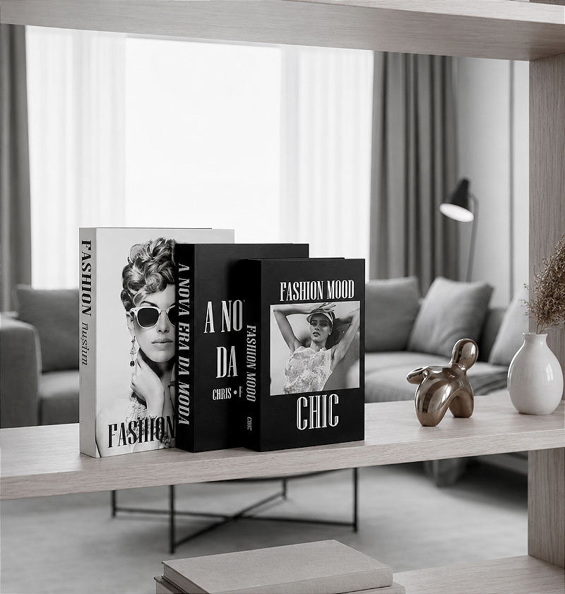 Livro Decorativo Organizador - Coleção Literária