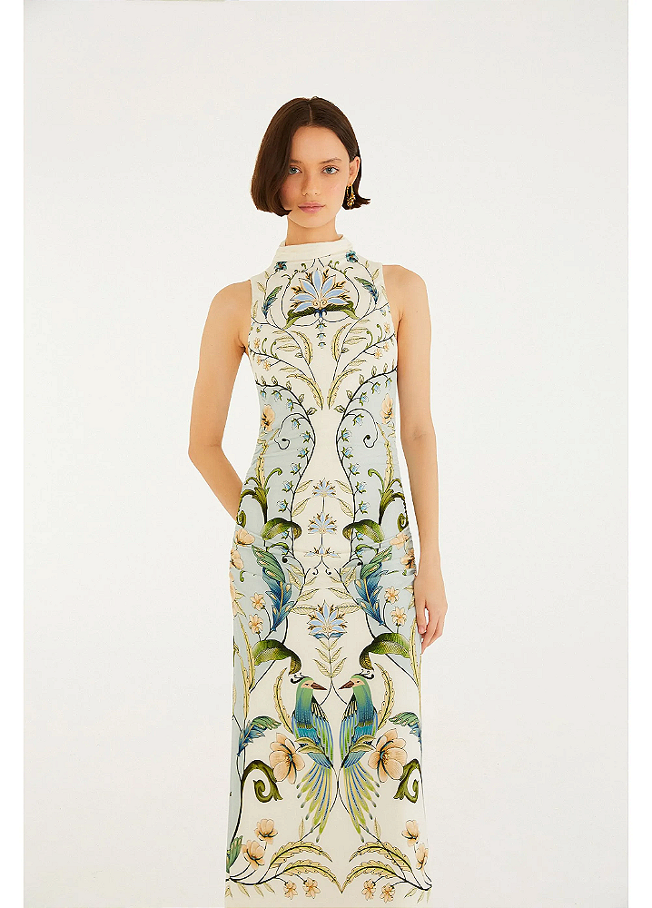 Vestido Midi Estampado Milena