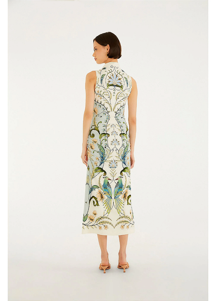 Vestido Midi Estampado Milena