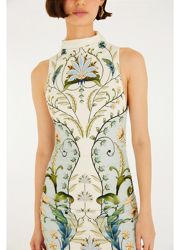 Vestido Midi Estampado Milena