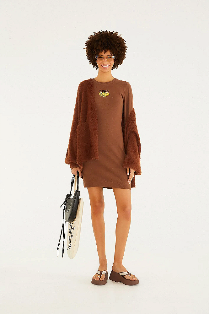 Cardigan Tricot Pelinho Com Bolso