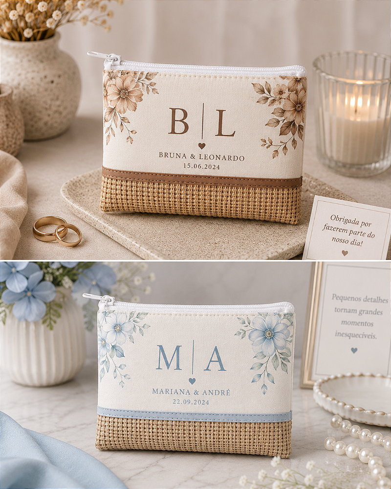 Necessaire Flat Personalizadas - PEQUENA