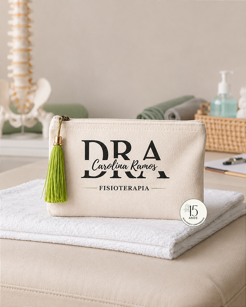 Necessaire Personalizada com Nome ou Logo 18x12cm
