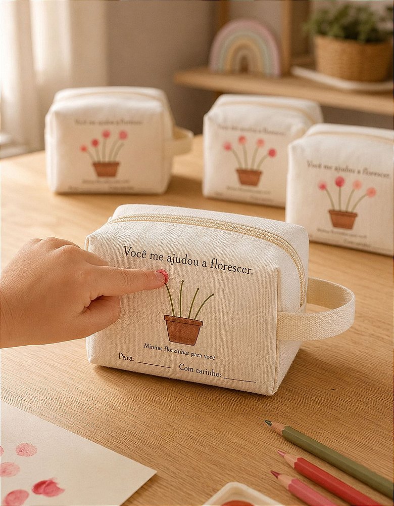 Kit Necessaire Florescer Interativa Personalizada - Dia dos Professores