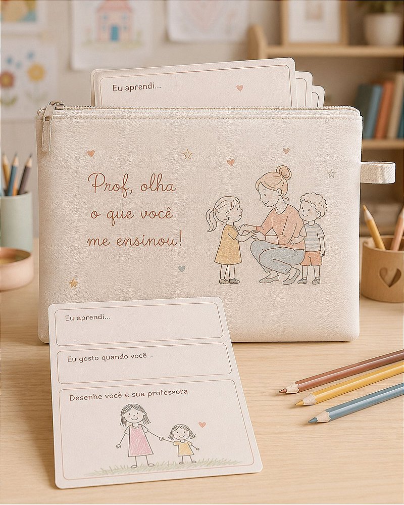 Pasta Aprender Interativa Personalizada - Dia dos Professores