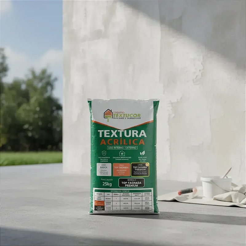 Textura Top Fachada Premium 25kg - Textucor - Uso Int / Ext