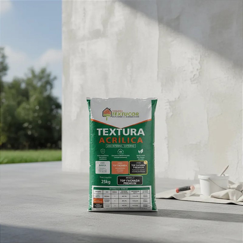 Textura Top Fachada Premium 25kg - Textucor - Uso Int / Ext