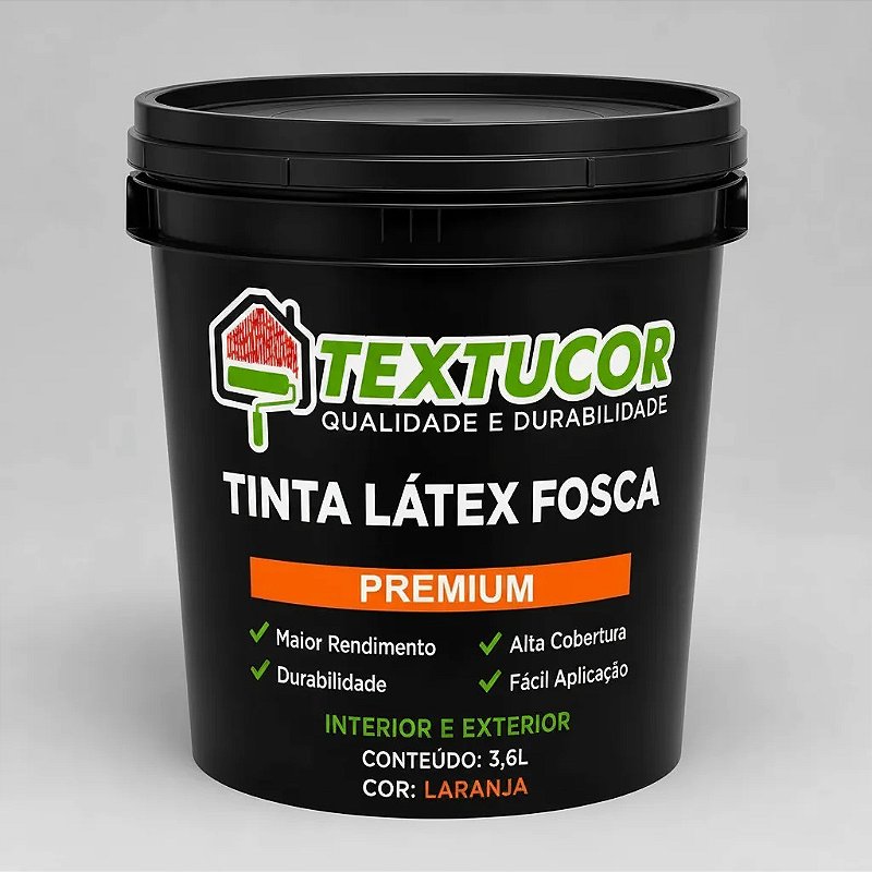 Tinta Acrílica Látex Fosca Premium 3,6l - Textucor - Uso Interno E Externo
