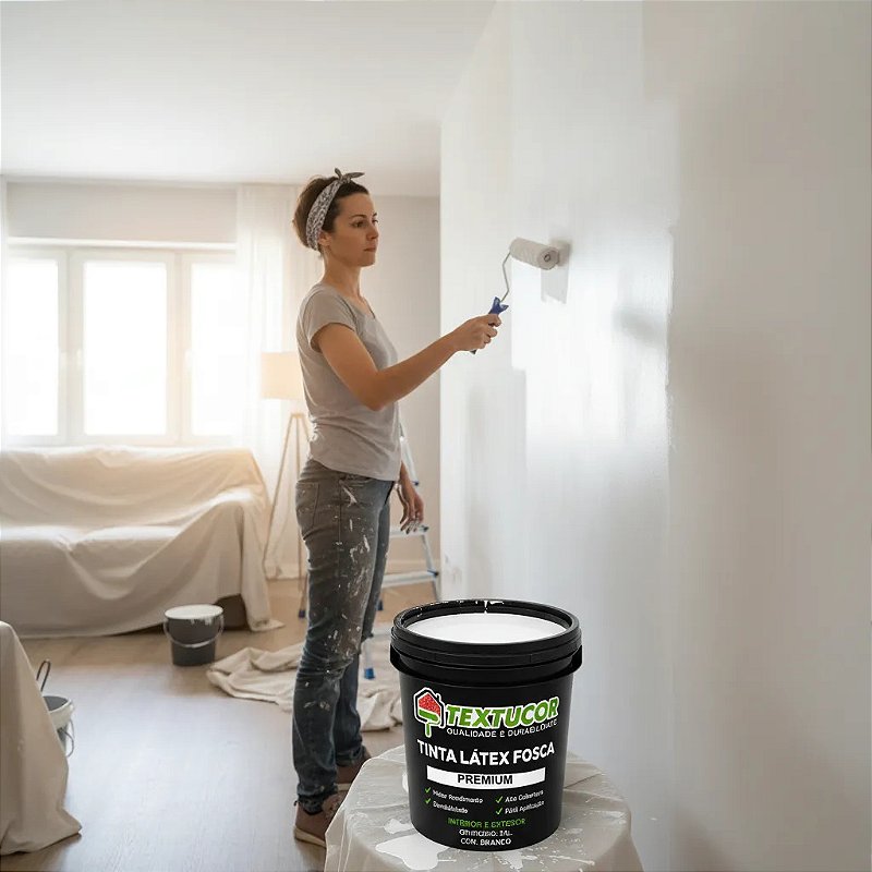 Tinta Acrílica Látex Fosca Premium 3,6l - Textucor - Uso Interno E Externo