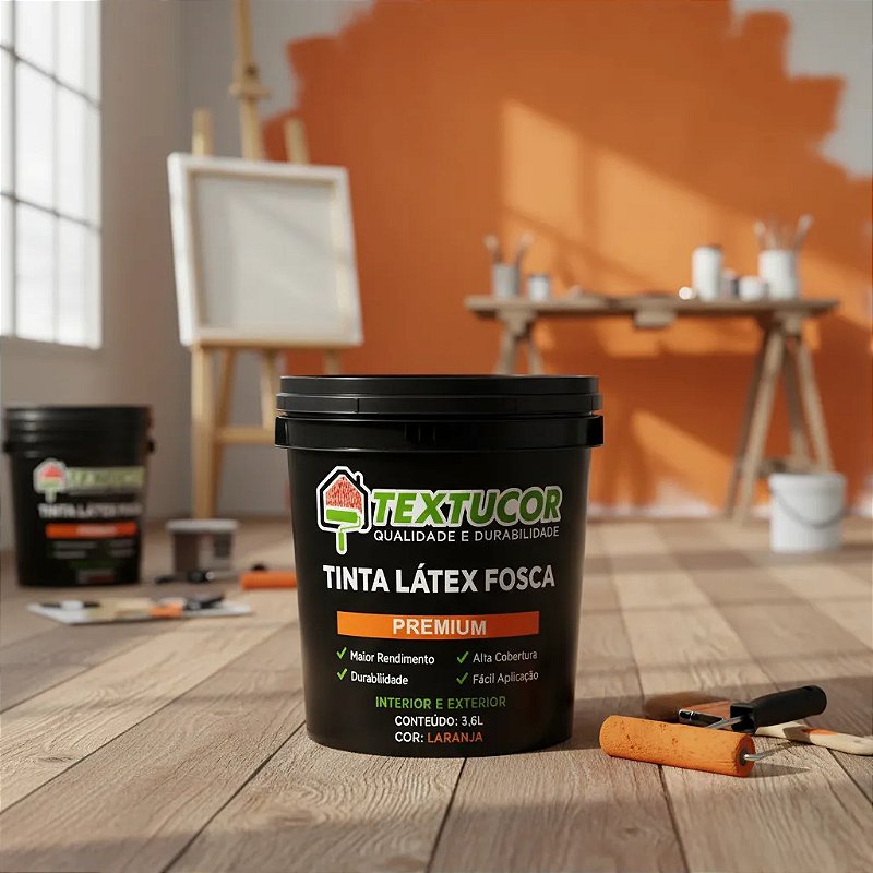 Tinta Acrílica Látex Fosca Premium 3,6l - Textucor - Uso Interno E Externo