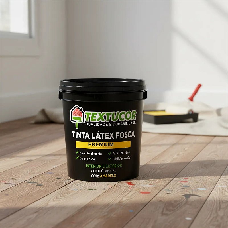 Tinta Acrílica Látex Fosca Premium 3,6l - Textucor - Uso Interno E Externo