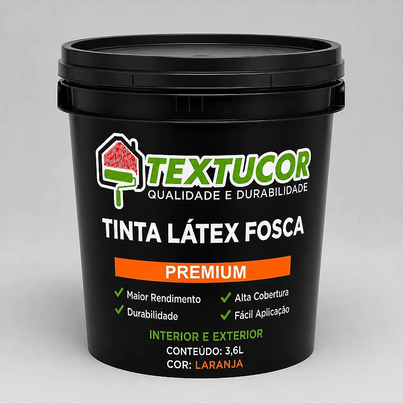 Tinta Acrílica Látex Fosca Premium 3,6l - Textucor - Uso Interno E Externo