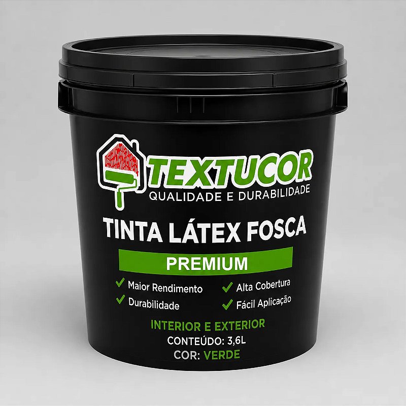 Tinta Acrílica Látex Fosca Premium 3,6l - Textucor - Uso Interno E Externo