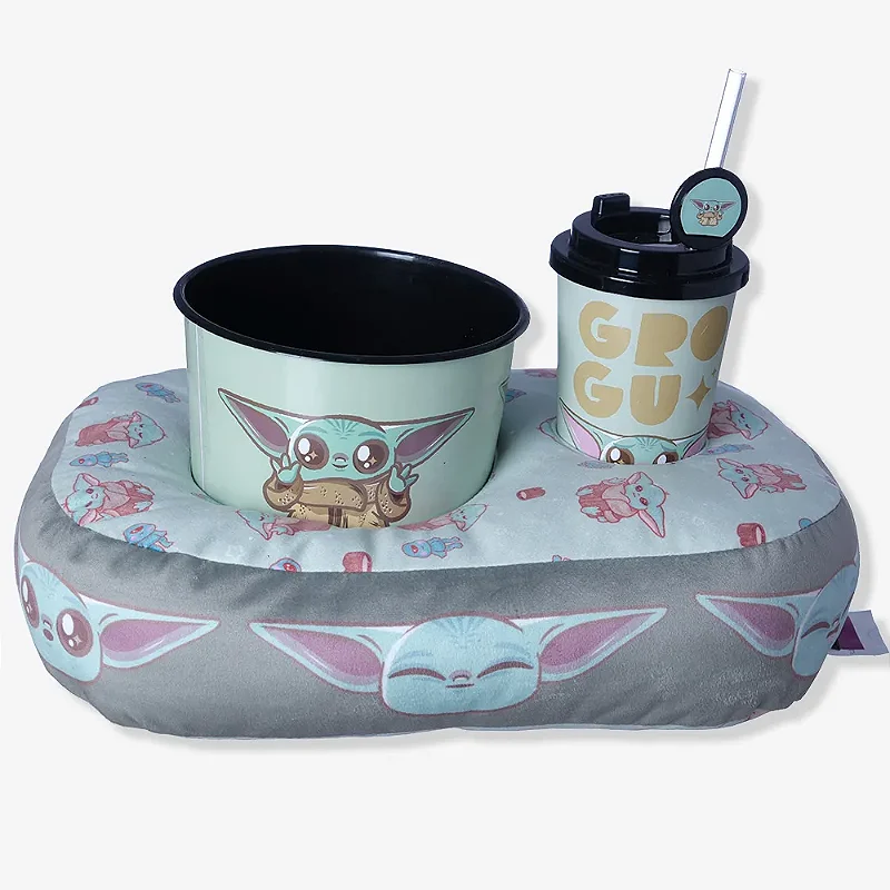 Kit Almofada Pipoca Infantil - Baby Yoda
