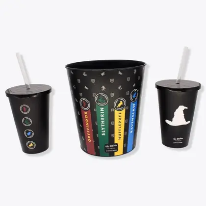 Kit Almofada Pipoca - Hogwarts - Harry Potter