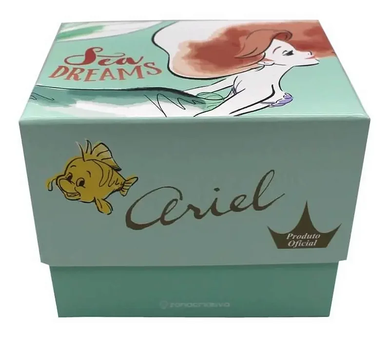 Caneca Tom Ariel Aqua - Princesas
