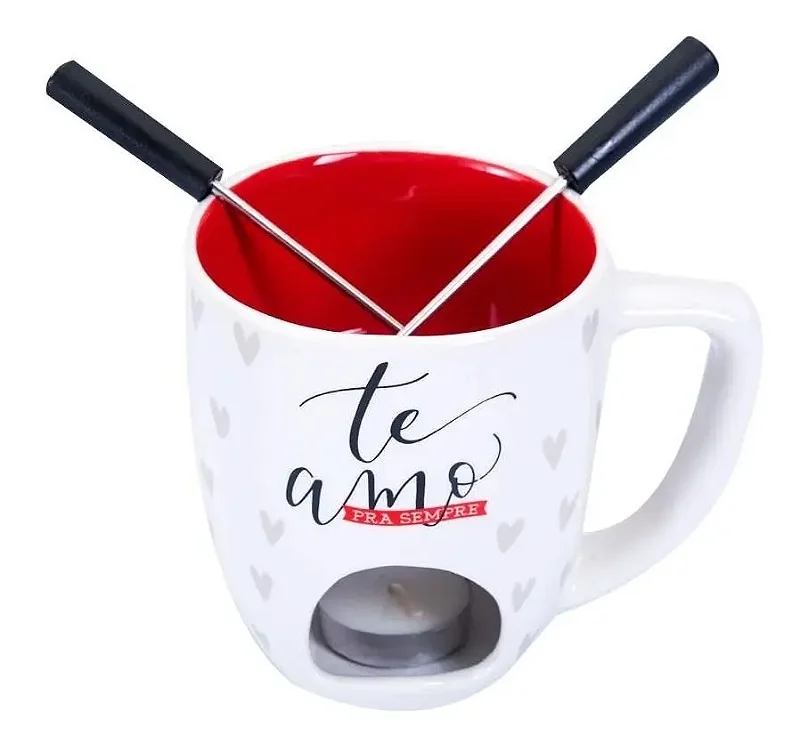 Caneca Fondue - Te Amo