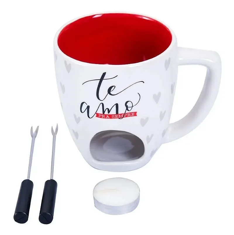 Caneca Fondue - Te Amo