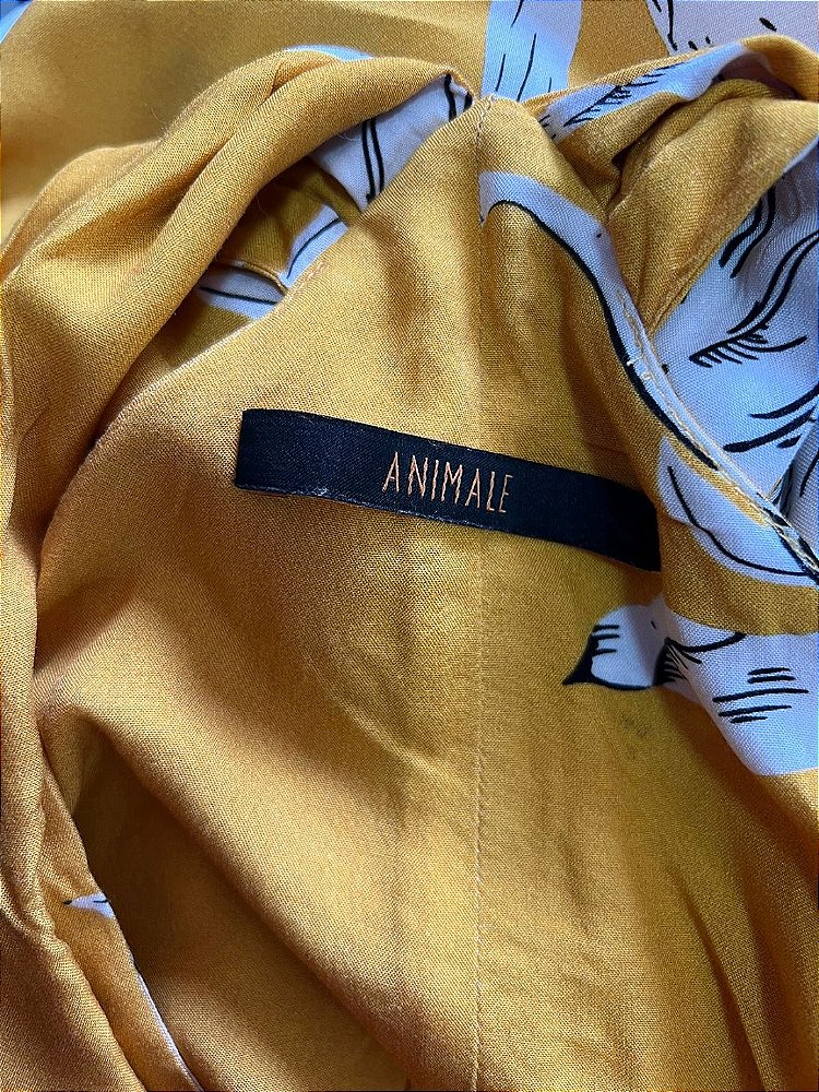 Regata Amarela Feminina Tamanho 36 Viscose