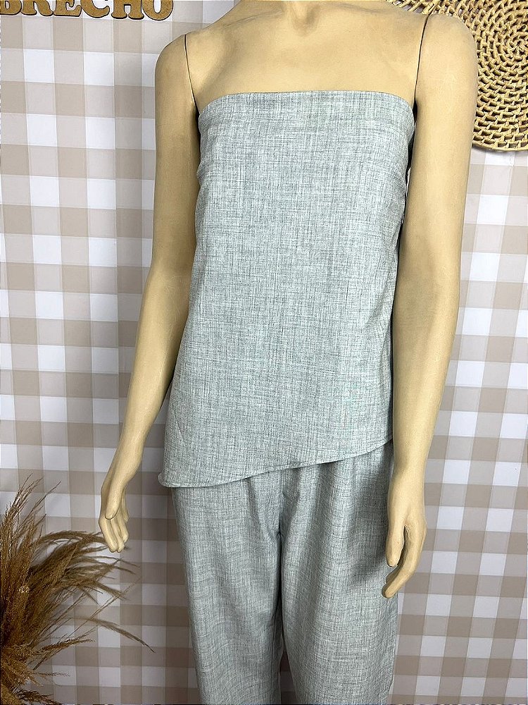 Macacão Dzarm Feminino Viscose e Elastano