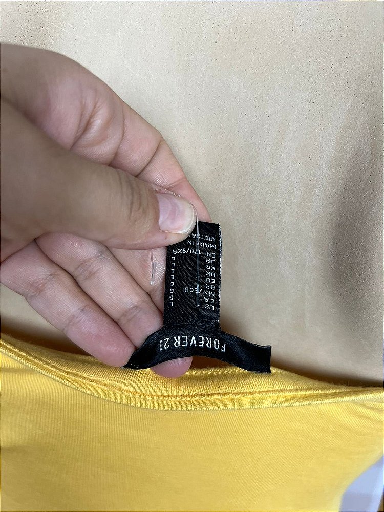 Vestido Tubinho Forever 21 Amarelo G