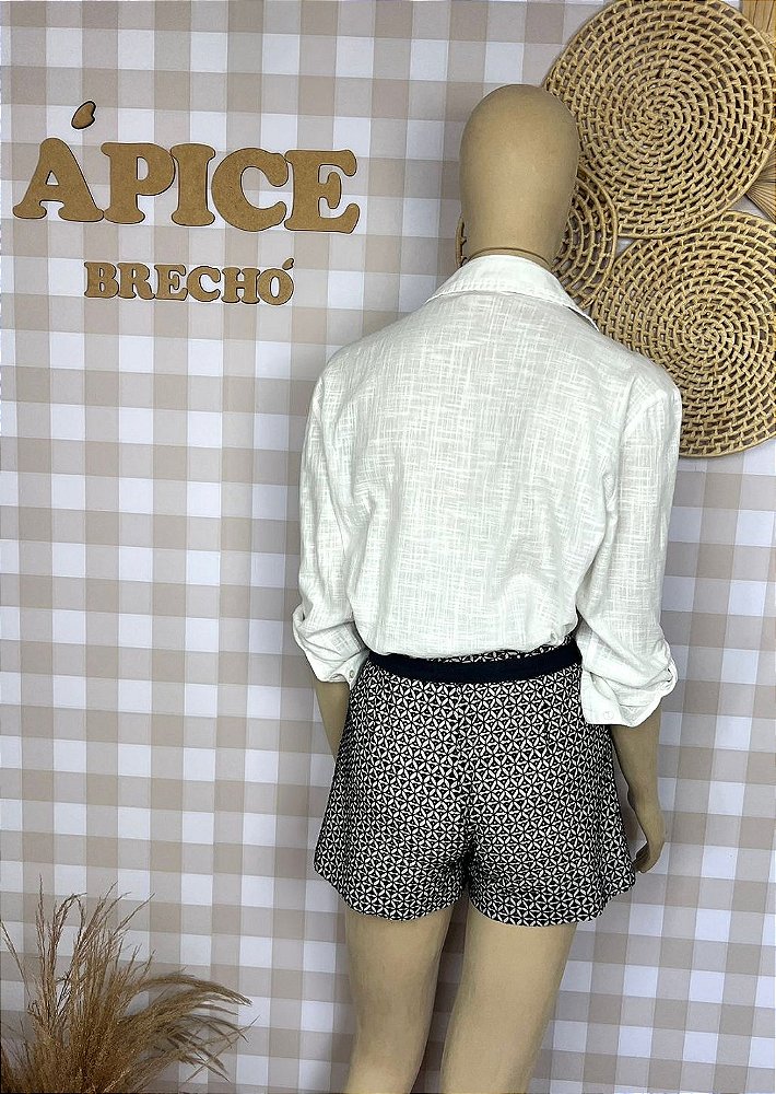 Shorts Talienk Estampado Tamanho 36