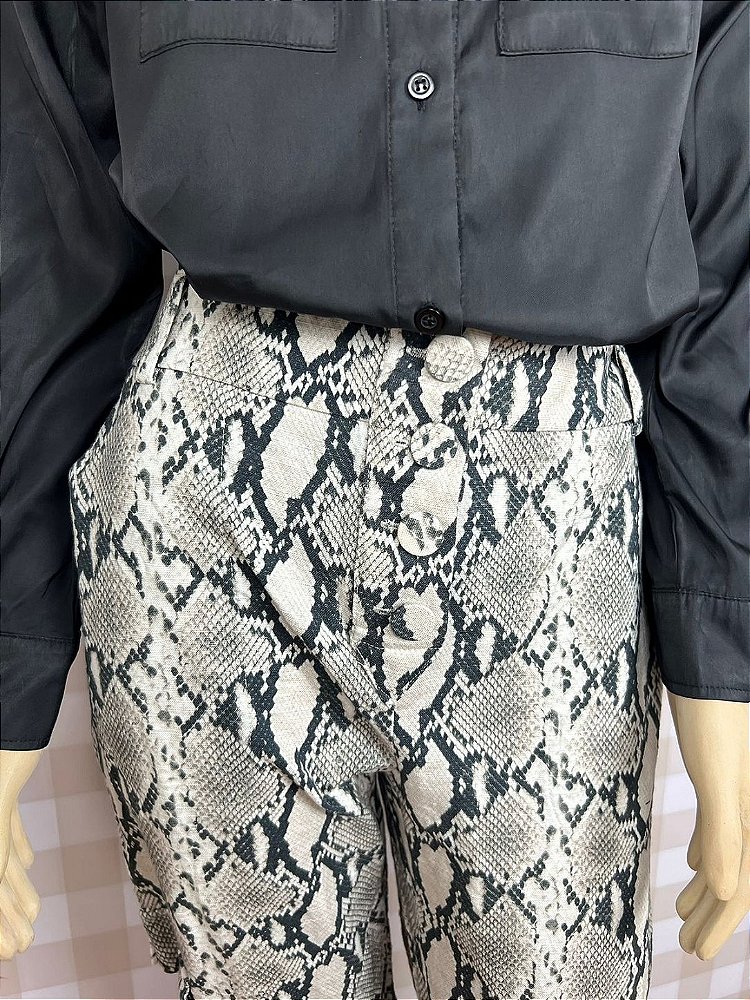 Calça Cruise Estampa Animal Print Size 40