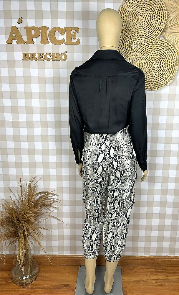 Calça Cruise Estampa Animal Print Size 40