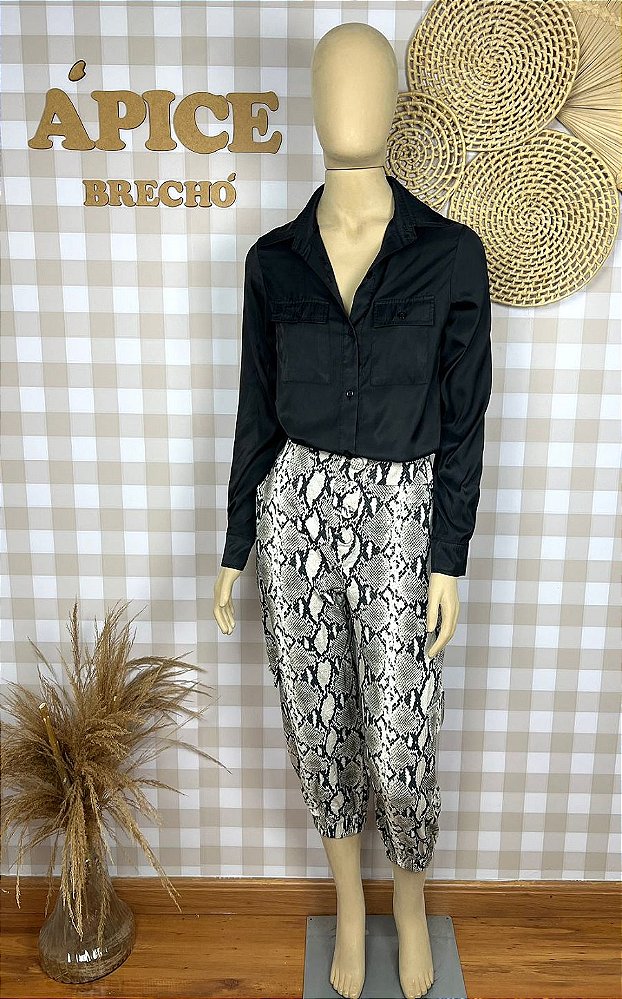 Calça Cruise Estampa Animal Print Size 40