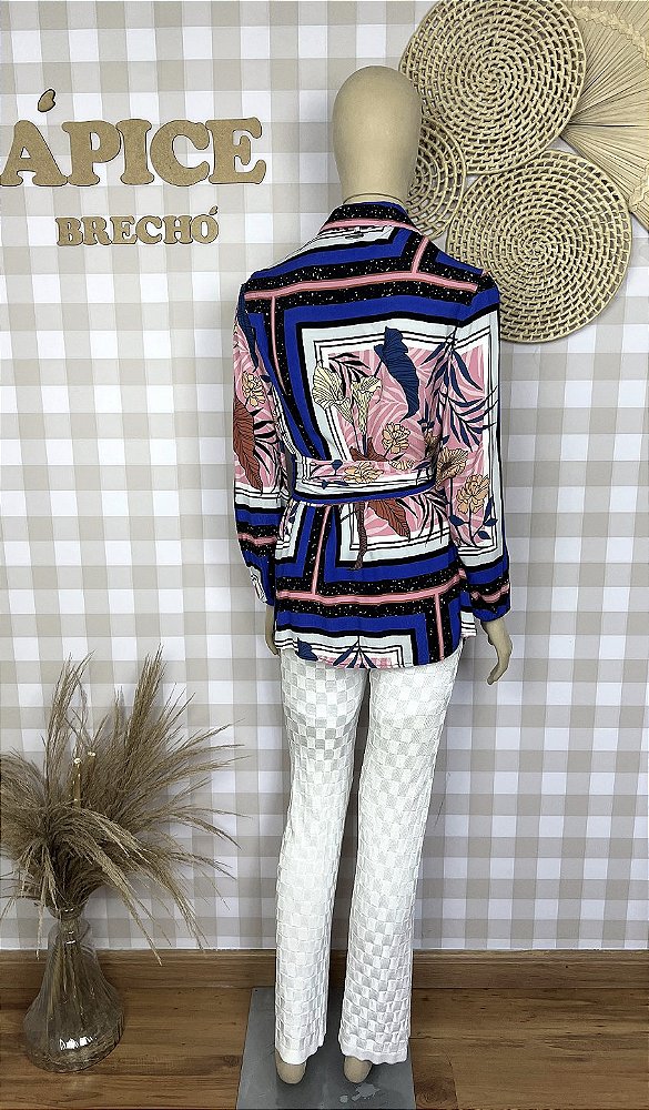 Camisa Chemise Mamo Estampado Tamanho 40