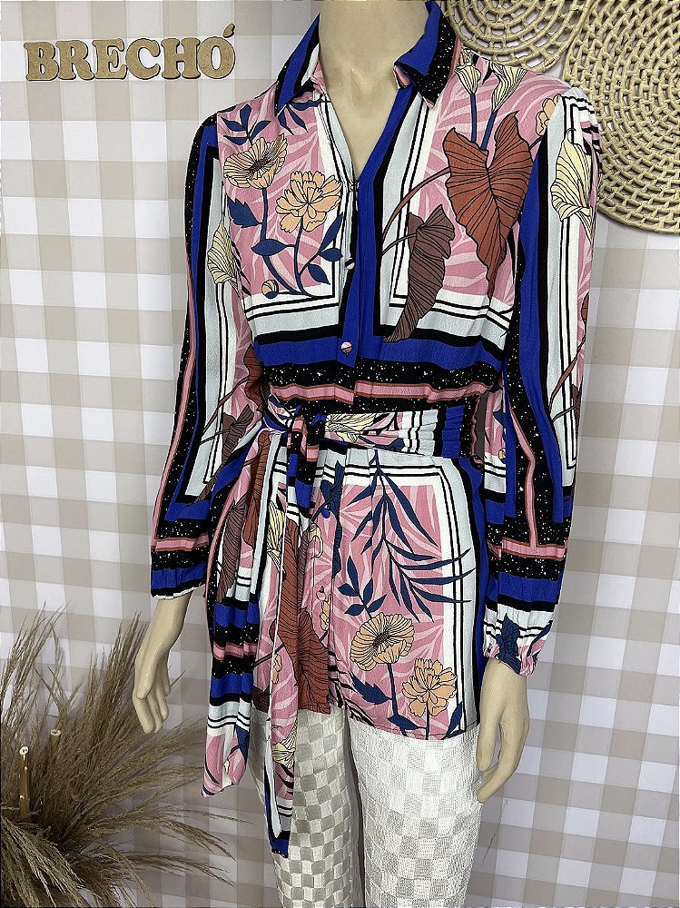 Camisa Chemise Mamo Estampado Tamanho 40