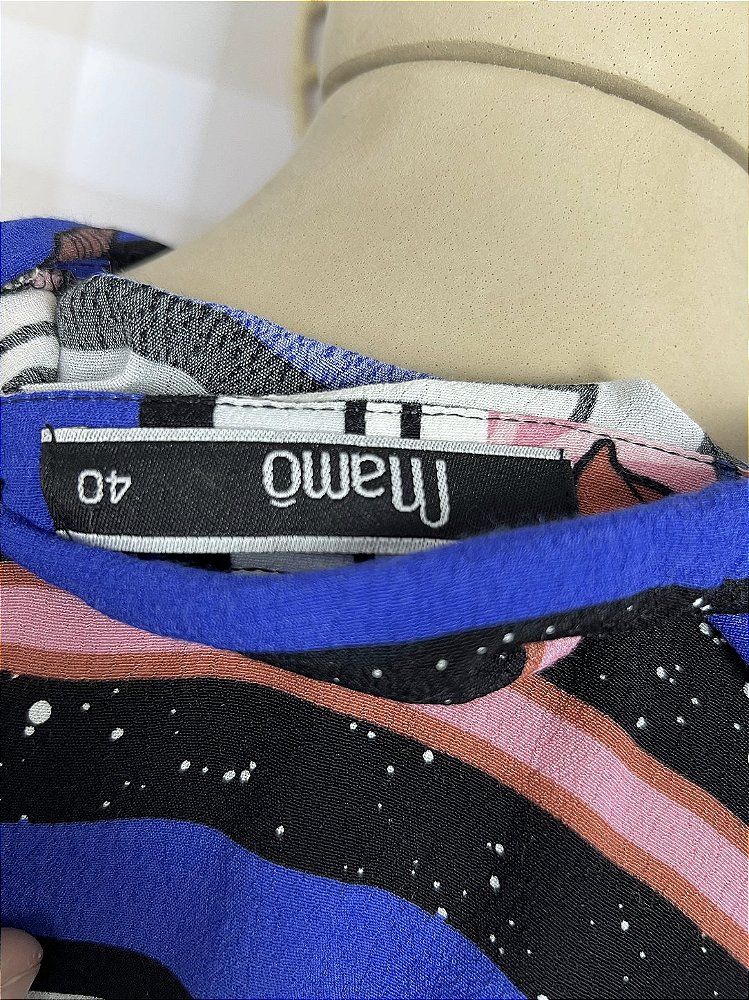 Camisa Chemise Mamo Estampado Tamanho 40