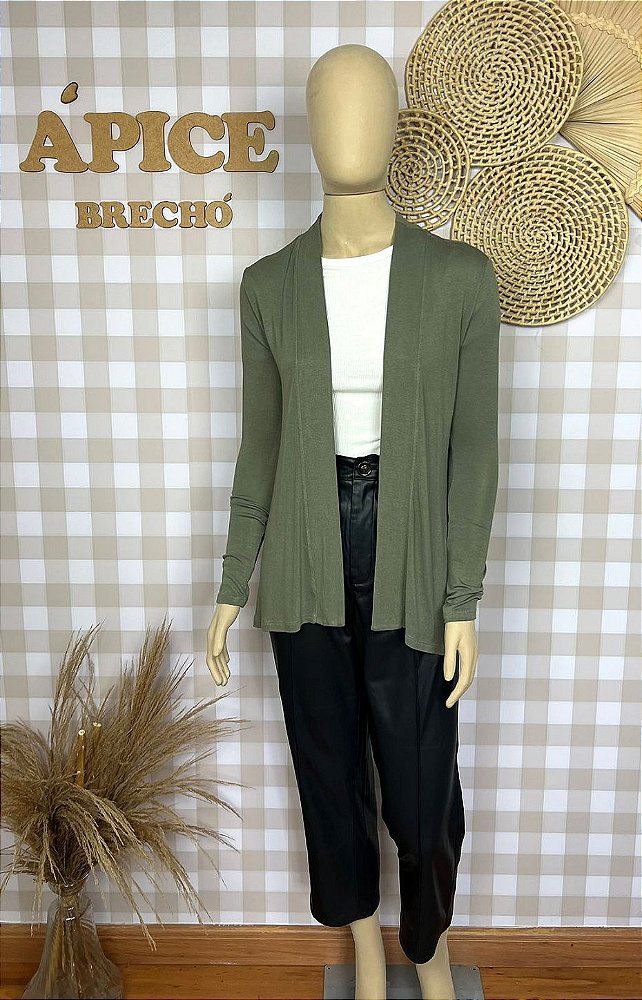 Cardigan Marfinno Tamanho PP Verde