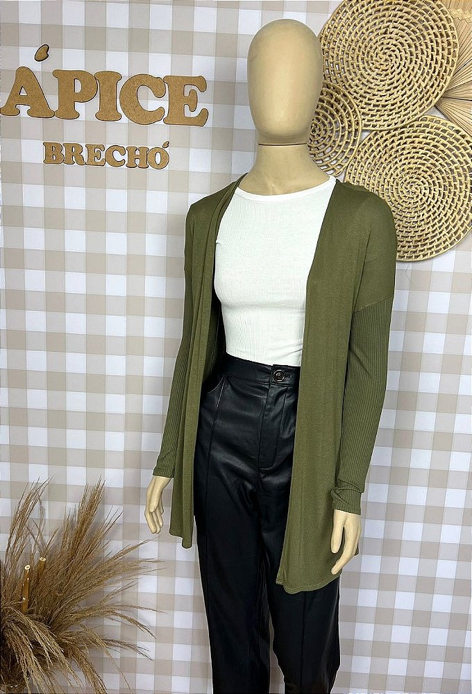 Cardigan Zinzane Verde Tamanho P