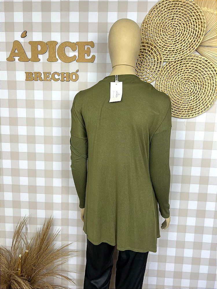Cardigan Zinzane Verde Tamanho P
