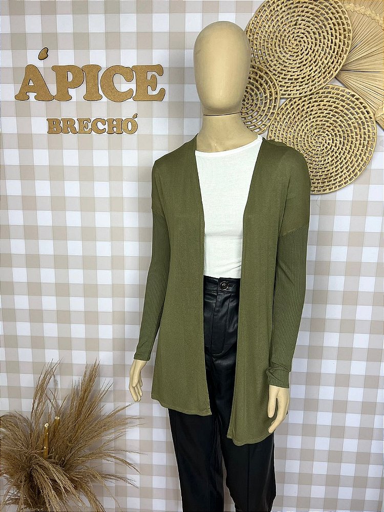 Cardigan Zinzane Verde Tamanho P