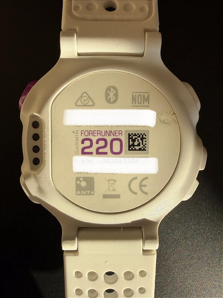 Relógio - Garmin Forerunner 220 - Branco/Lilas (USADO)