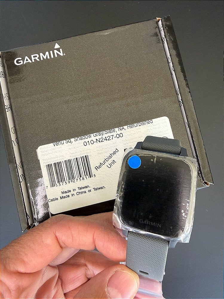 Garmin Venu Sq Cinza Refurbished Smartwatch
