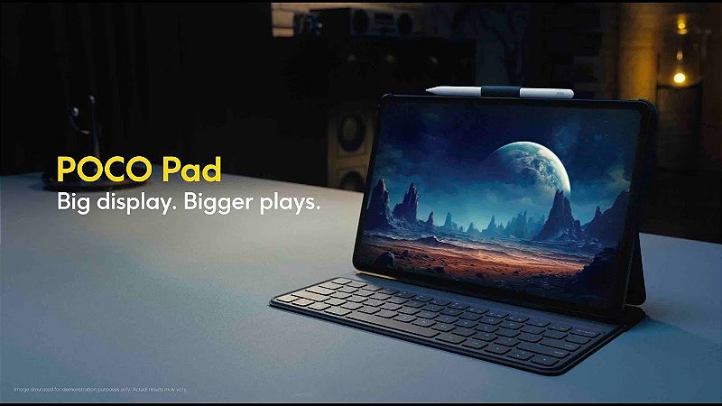 Tablet Xiaomi Poco Pad 8GB RAM 256GB Cinza