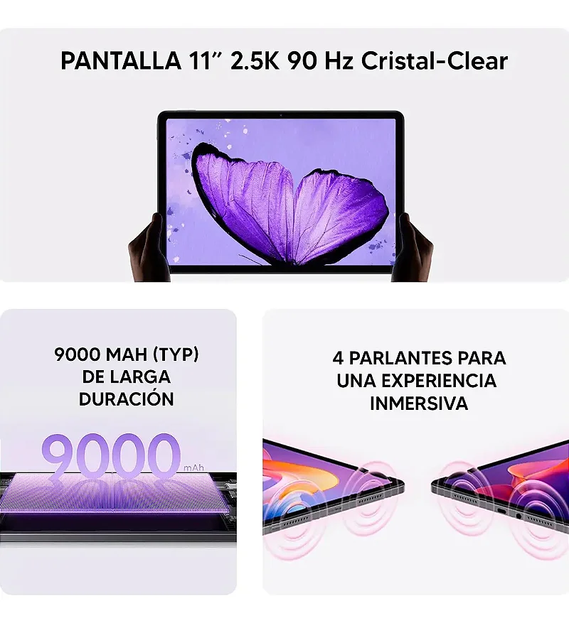 Tablet Xiaomi Redmi Pad 2 Tela 2500x1600