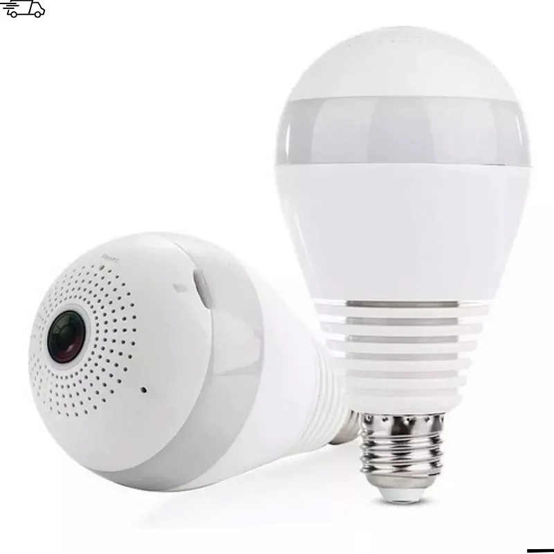 Câmera WiFi Lâmpada Full HD 360° Kapbom
