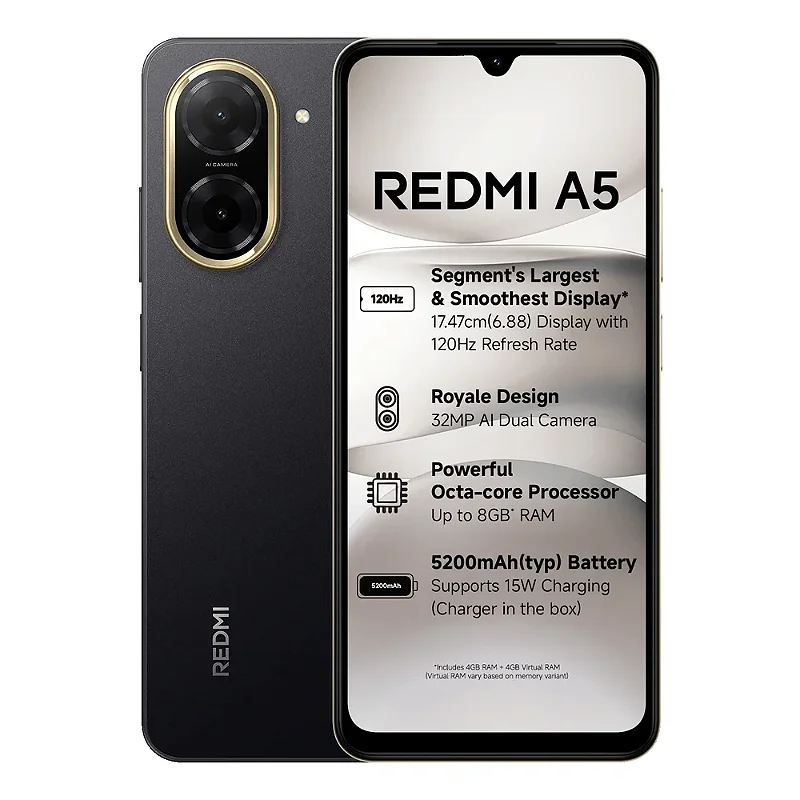 Xiaomi Redmi A5 4GB RAM 128GB Preto